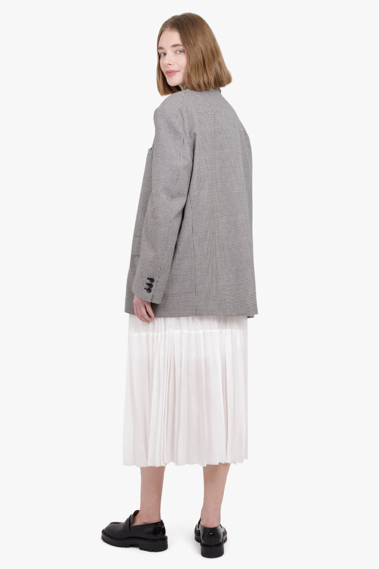 COMME DES GARCONS RTW Houndstooth Wool Jacket | Black/Natural