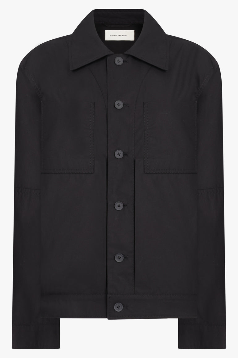 CRAIG GREEN JACKETS WORKER JACKET | BLACK