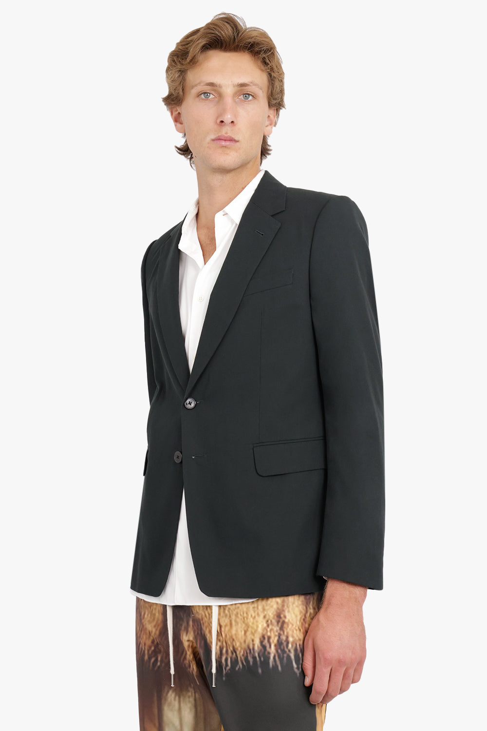 DRIES VAN NOTEN RTW BLAINE BLAZER | BOTTLE GREEN
