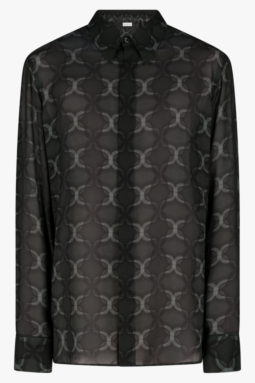 DRIES VAN NOTEN RTW CARVIE TUX SHIRT | ANTHRACITE