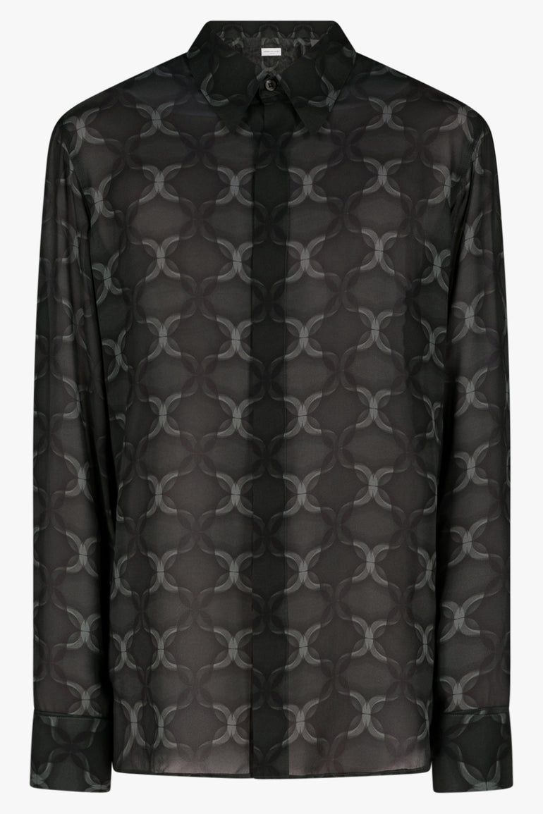 DRIES VAN NOTEN RTW CARVIE TUX SHIRT | ANTHRACITE