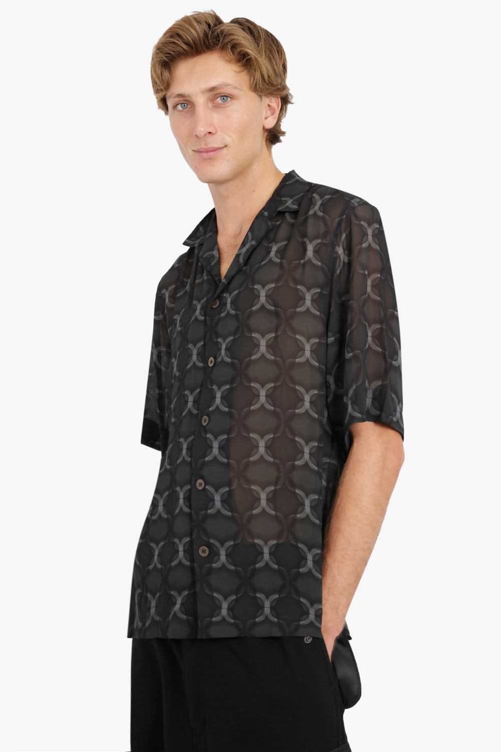 DRIES VAN NOTEN RTW CASSI SHIRT | ANTHRACITE