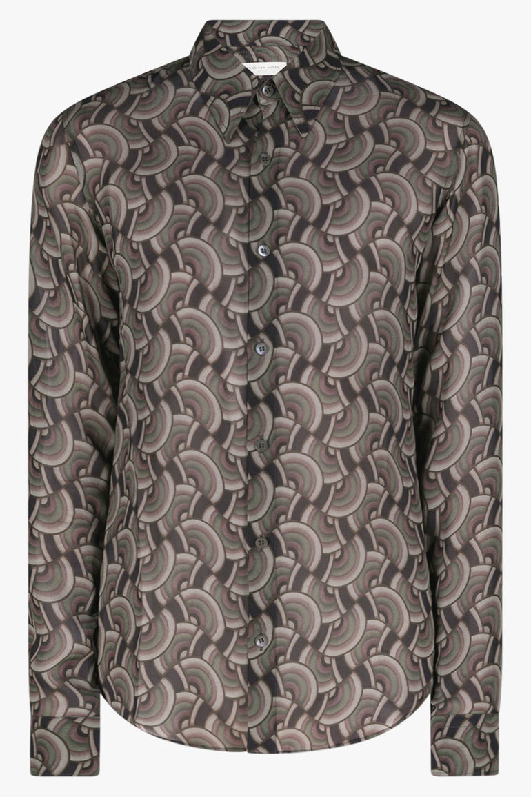 DRIES VAN NOTEN RTW CELDON SHIRT | PETROL