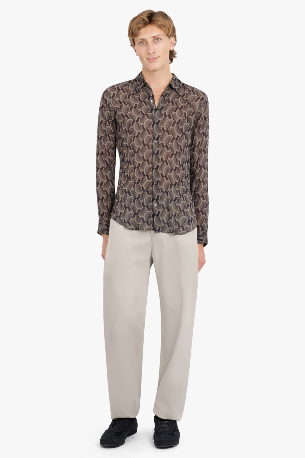 DRIES VAN NOTEN RTW CELDON SHIRT | PETROL