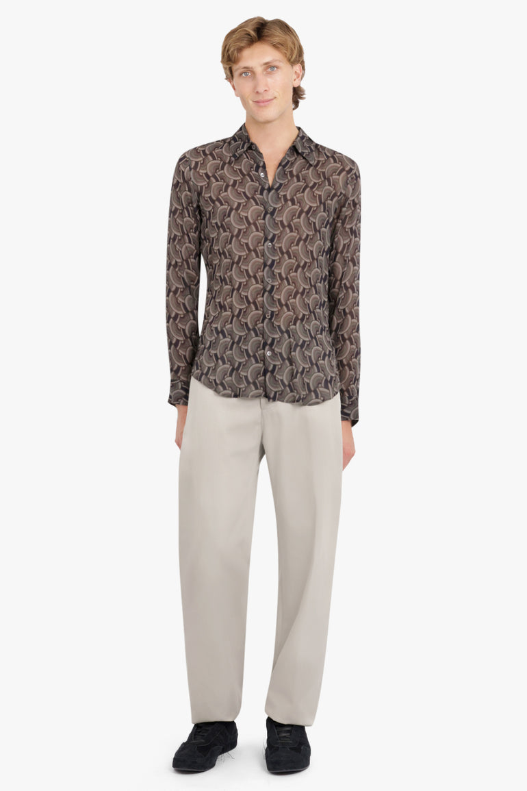 DRIES VAN NOTEN RTW CELDON SHIRT | PETROL