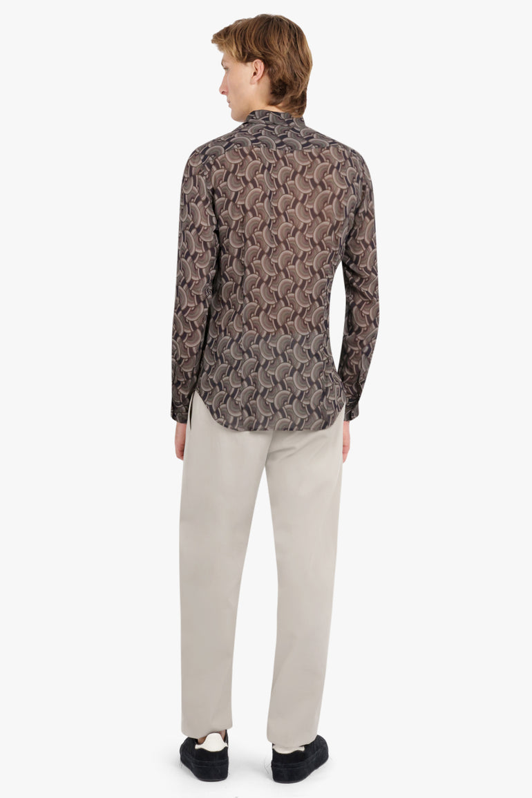 DRIES VAN NOTEN RTW CELDON SHIRT | PETROL