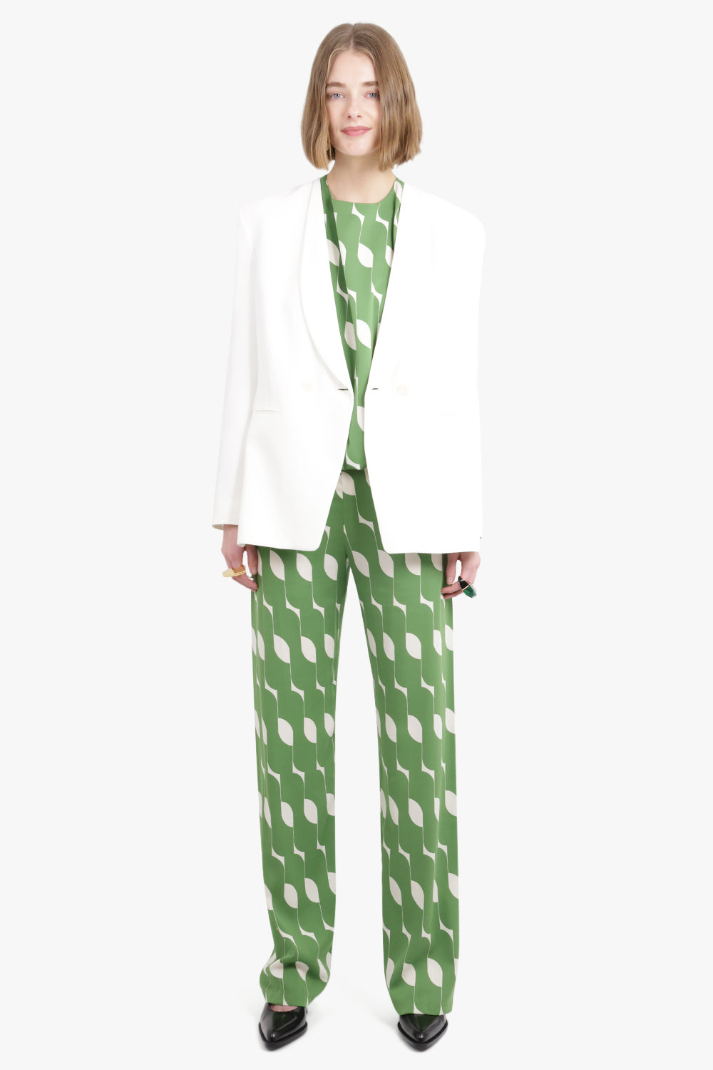 THE ROW RTW Alda Single Breasted Jacket | White