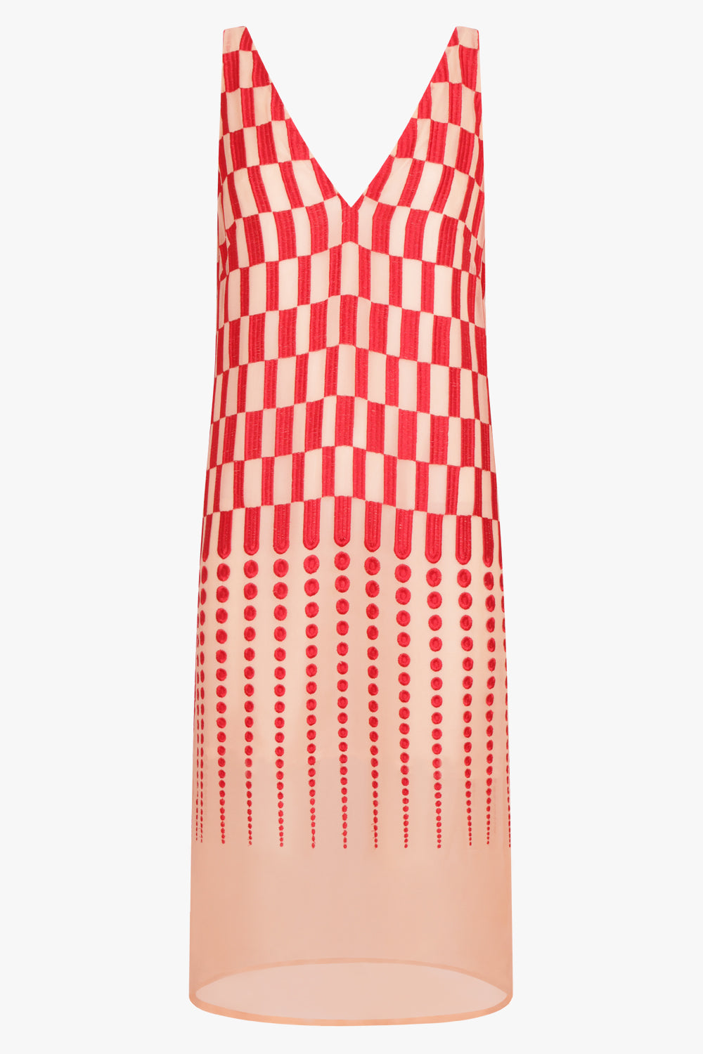DRIES VAN NOTEN RTW Faded Pattern Dress | Old Rose