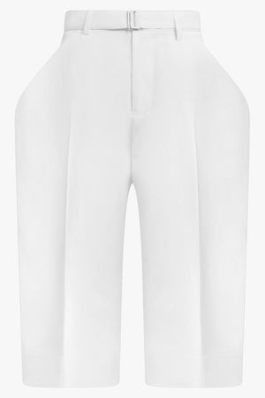 SACAI RTW Exaggerated Pocket Detail Crop Pant | Off White