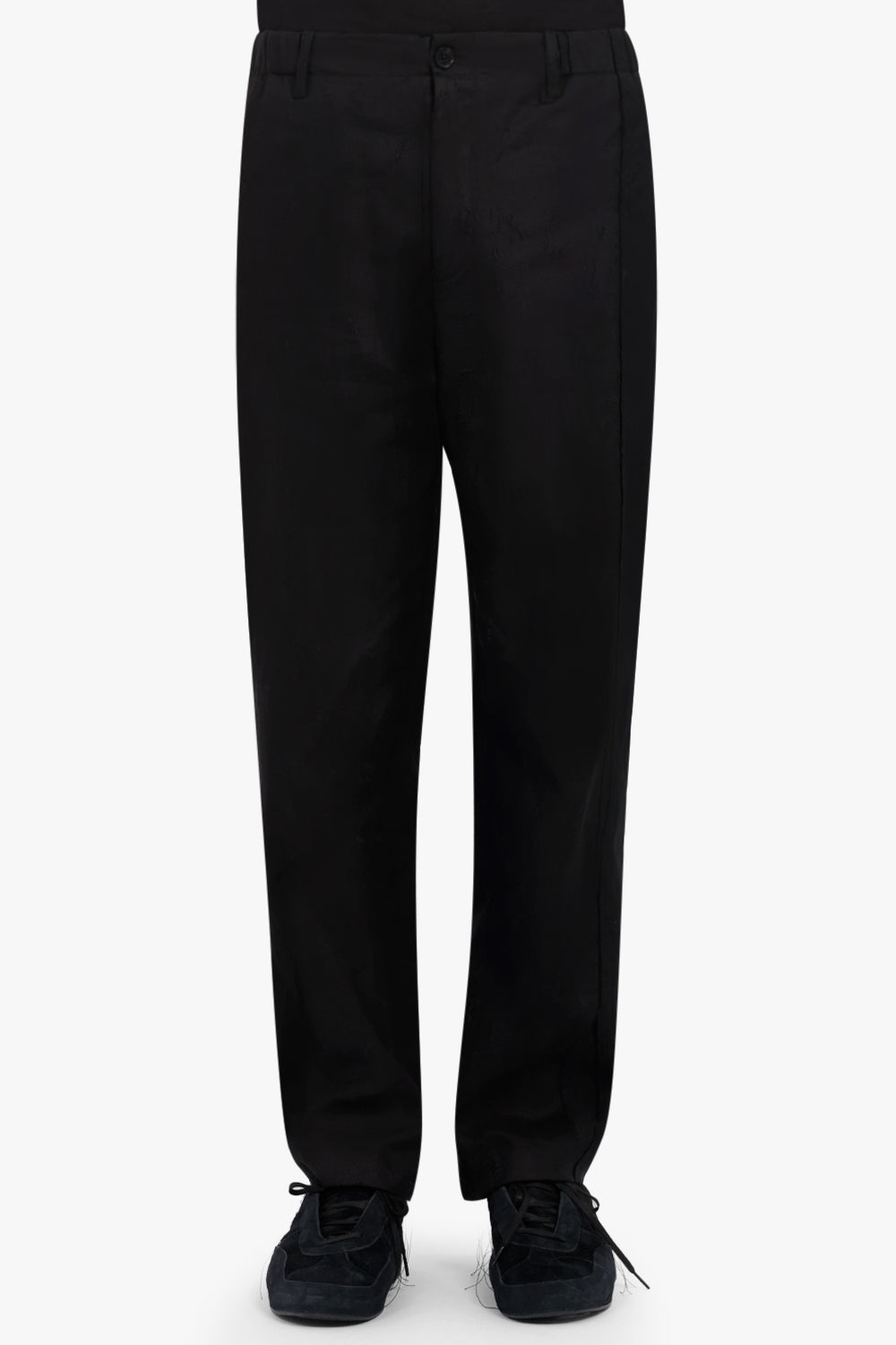 FENG CHEN WANG PANTS RAW EDGE PANEL TROUSER | BLACK