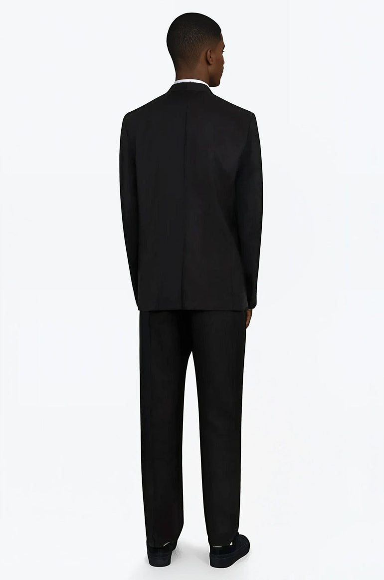 FENG CHEN WANG RTW RAW EDGE PANEL TROUSER | BLACK