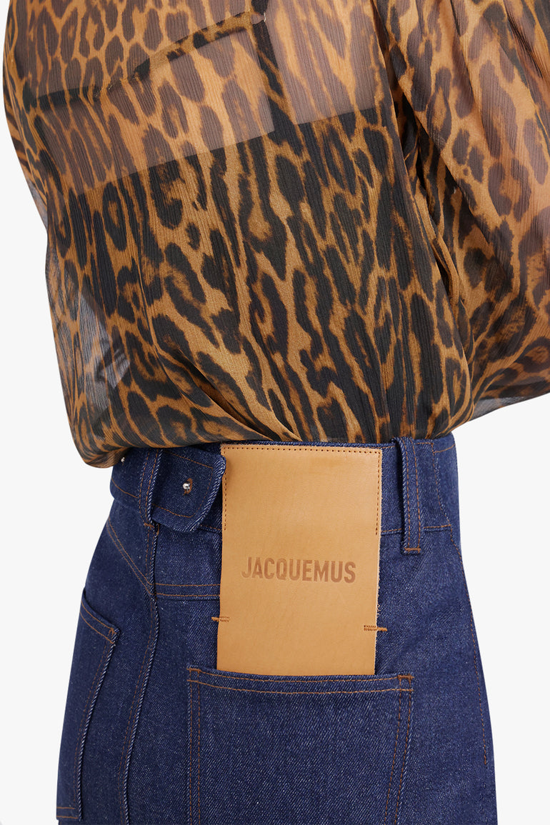 JACQUEMUS RTW La Jupe De-Nimes Obra | Navy/Brown