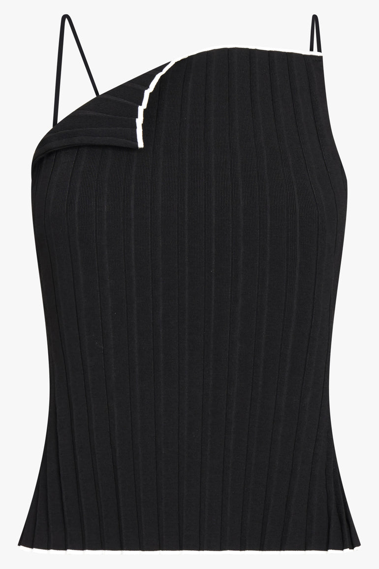 JACQUEMUS RTW Le Haut Maille Plisse | Black