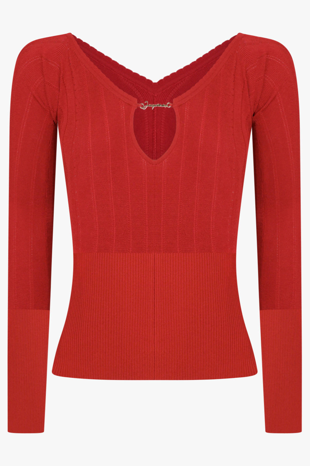 JACQUEMUS RTW Le Haut Pralu | Dark Red