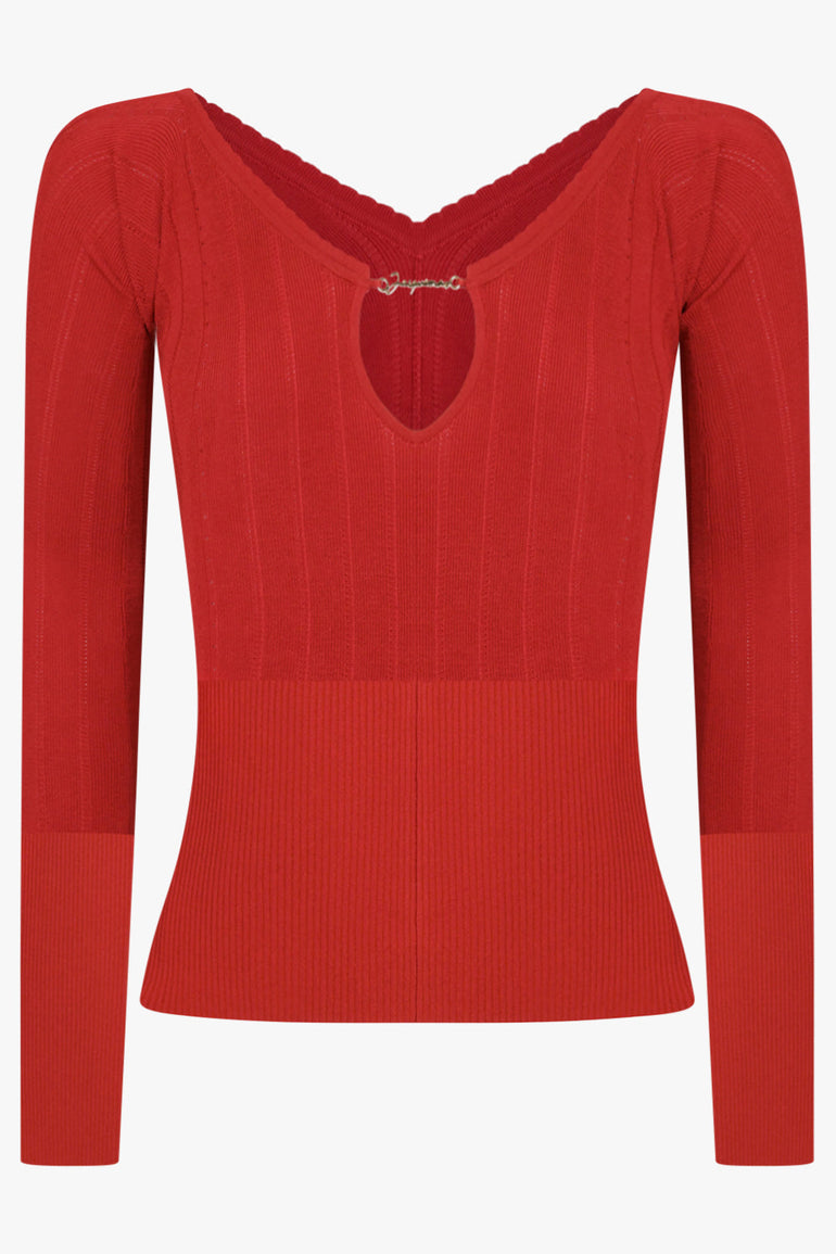 JACQUEMUS RTW Le Haut Pralu | Dark Red