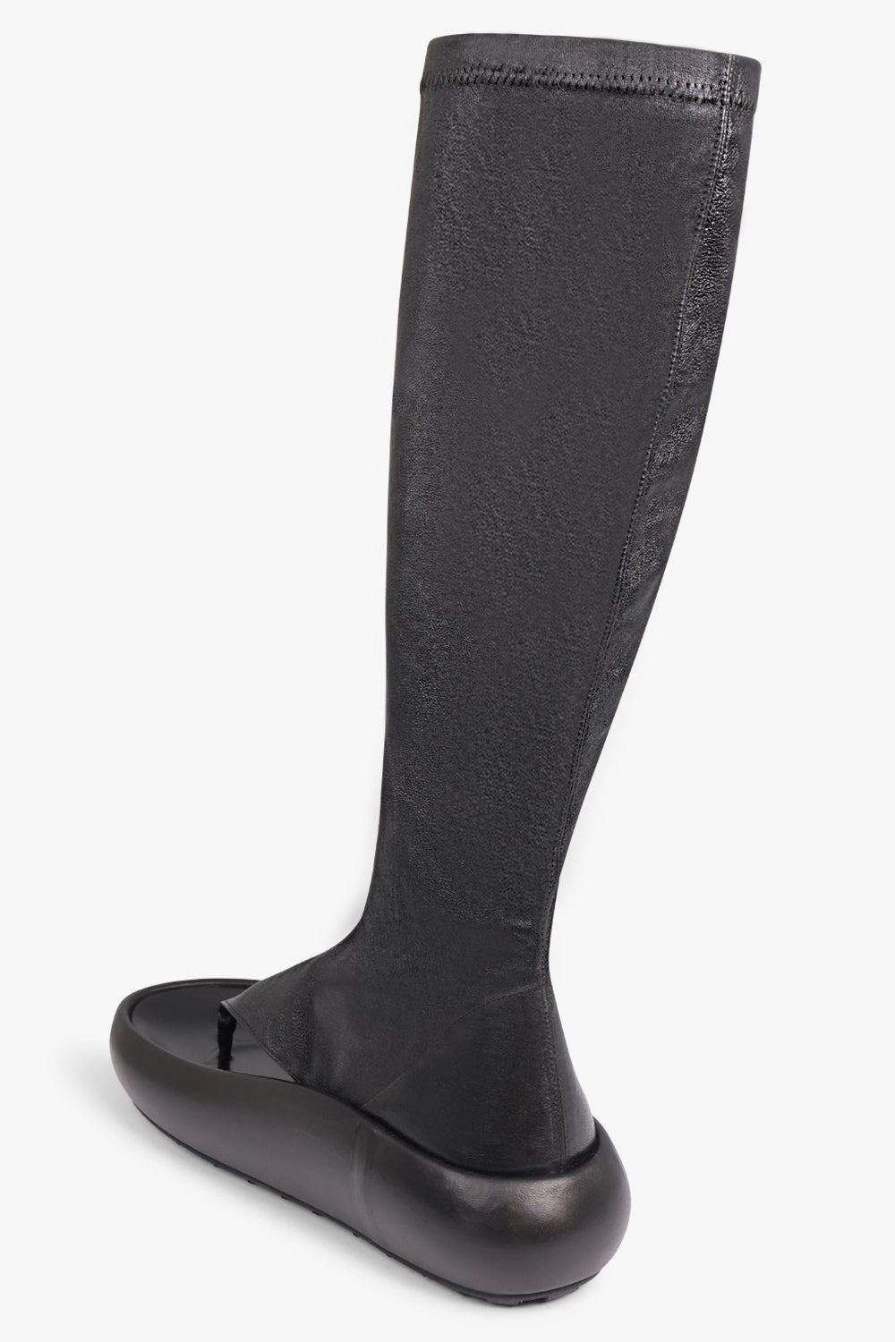 JIL SANDER SHOES Toe Thong Detail Stretch Boot | Black