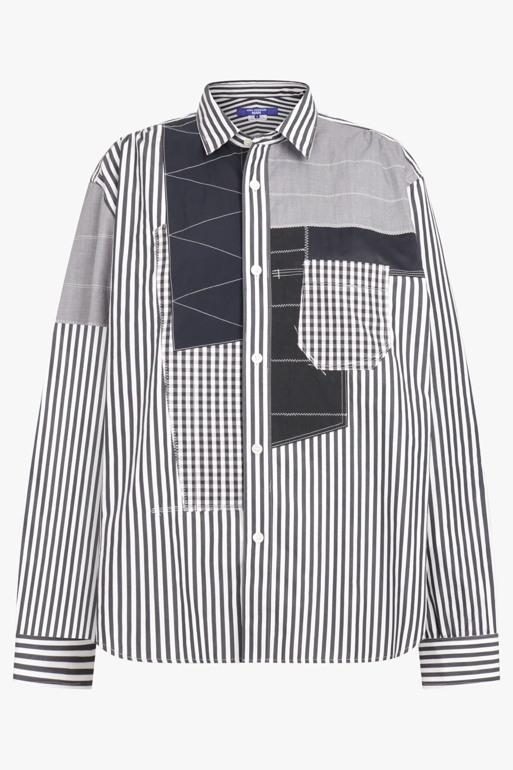 JUNYA WATANABE RTW Cotton Stripe Shirt | White/Black