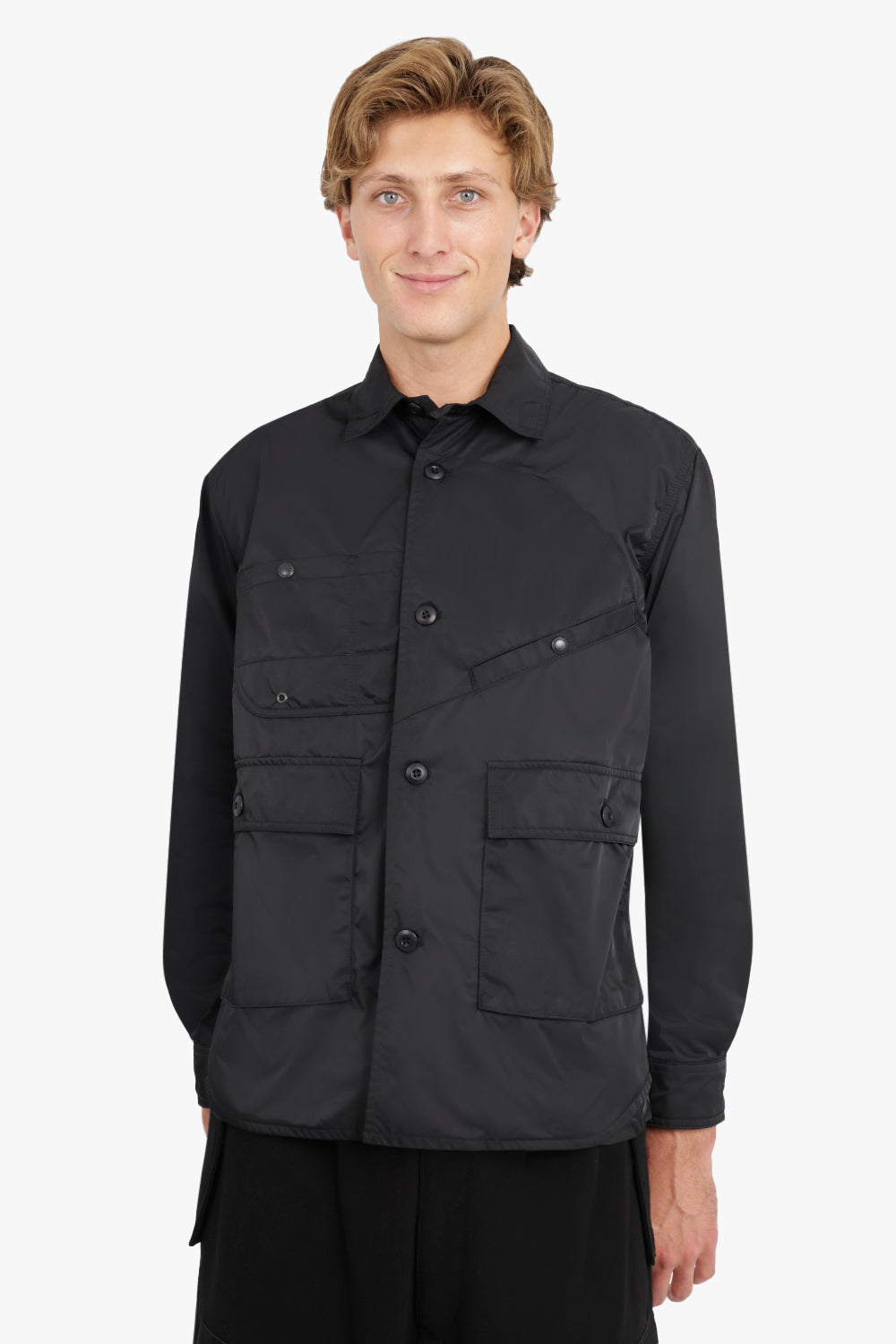 JUNYA WATANABE RTW Multi Pocket Oxford Shirt | Black
