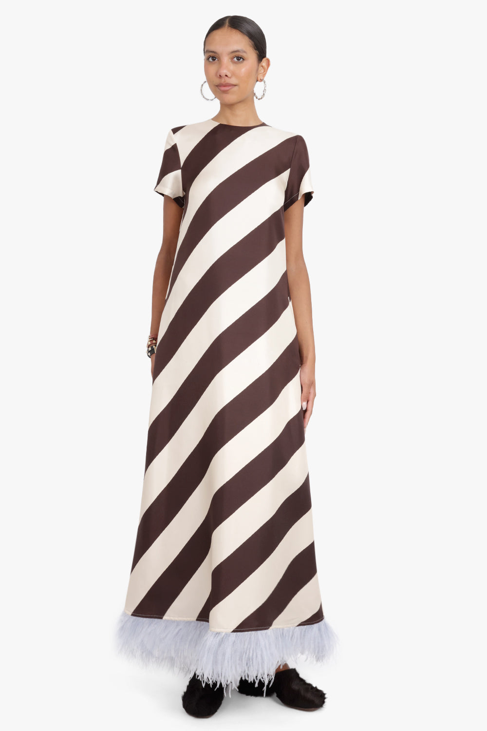 LA DOUBLEJ RTW Swing Dress With Feathers | Veneziana