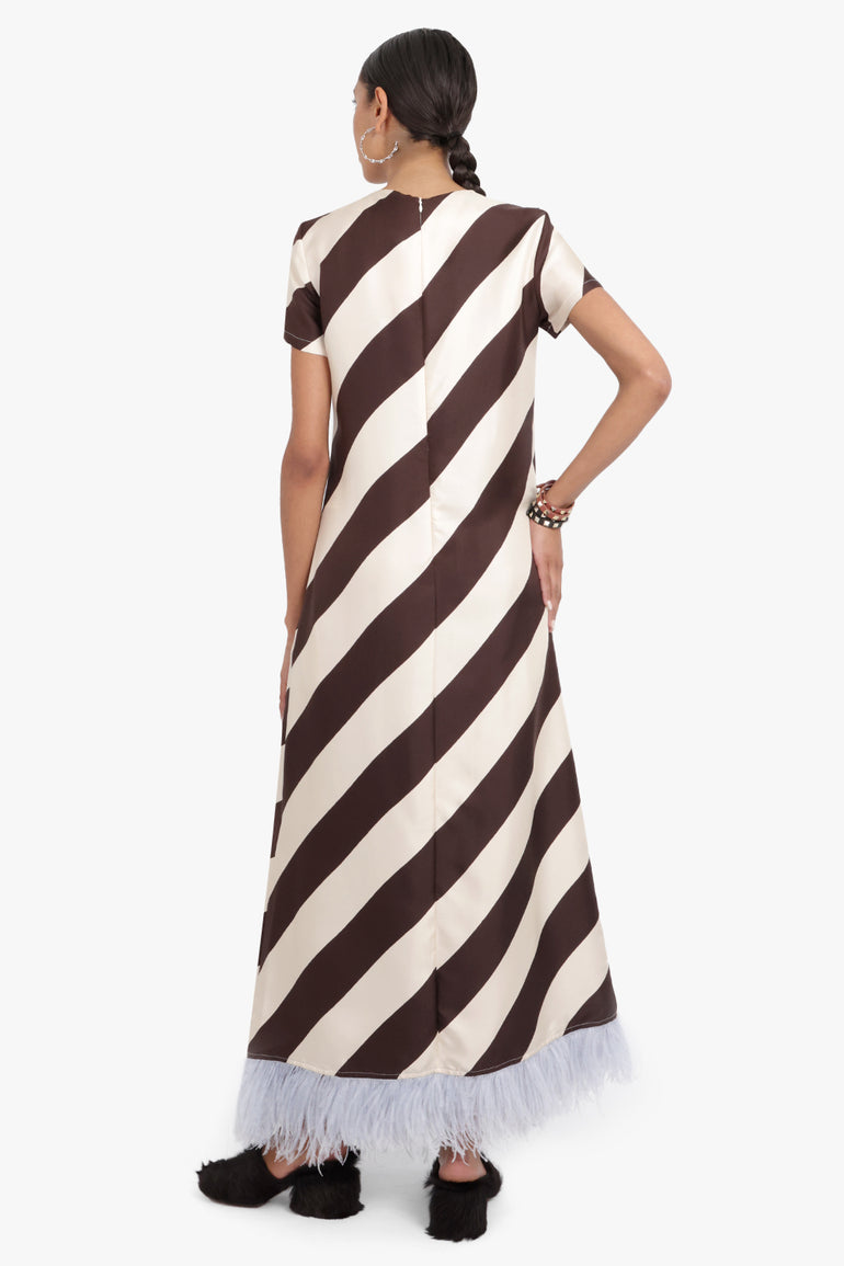 LA DOUBLEJ RTW Swing Dress With Feathers | Veneziana