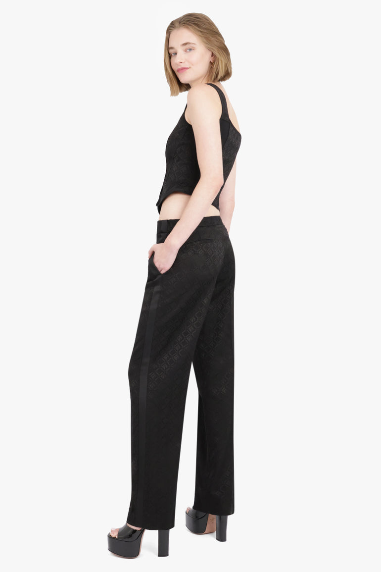 MARINE SERRE RTW Moon Diamant Jacquard Corset | Black