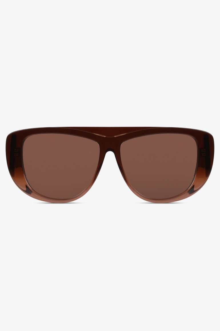ALAIA ACCESSORIES BROWN / BROWN / ONE SIZE AA0056S Mask Sunglasses | Brown