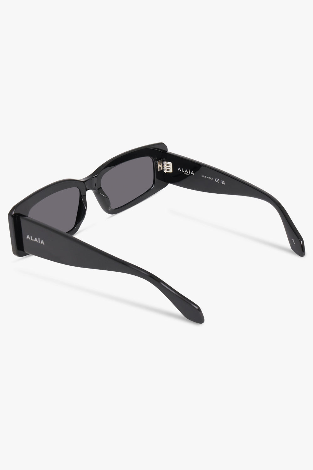 ALAIA ACCESSORIES BLACK / BLACK/BLACK/GREY / ONE SIZE Geometric Sunglasses | Black/Black/Grey