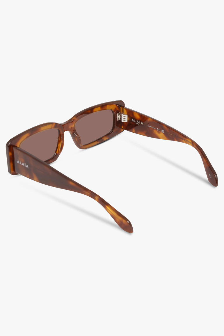 ALAIA ACCESSORIES BROWN / HAVANA/BROWN / ONE SIZE Geometric Sunglasses | Havana/Brown
