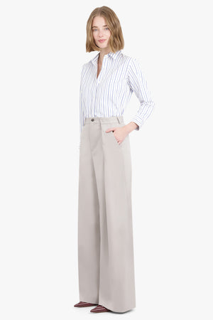 MM6 BY MAISON MARGIELA RTW Poly Wool Pants Full Length| Taupe
