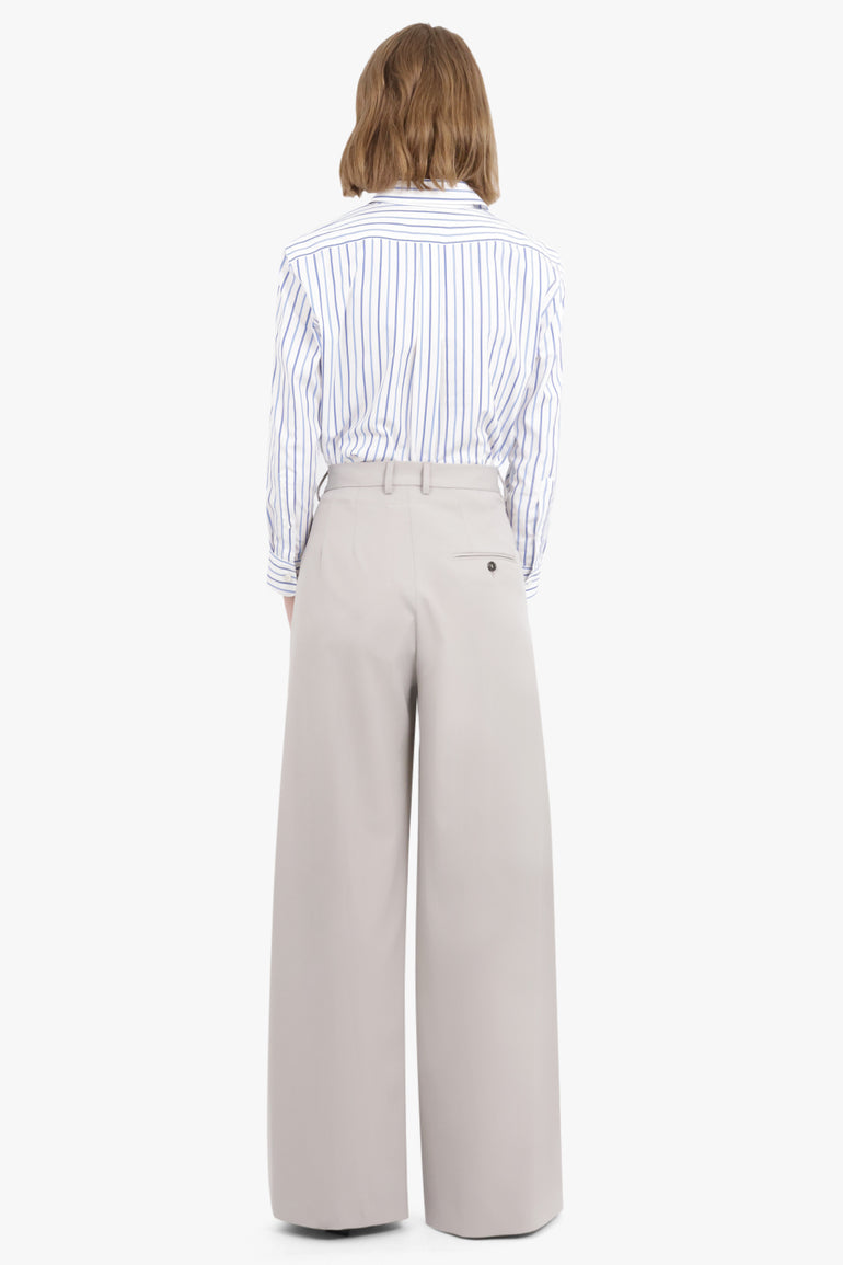 MM6 BY MAISON MARGIELA RTW Poly Wool Pants Full Length| Taupe