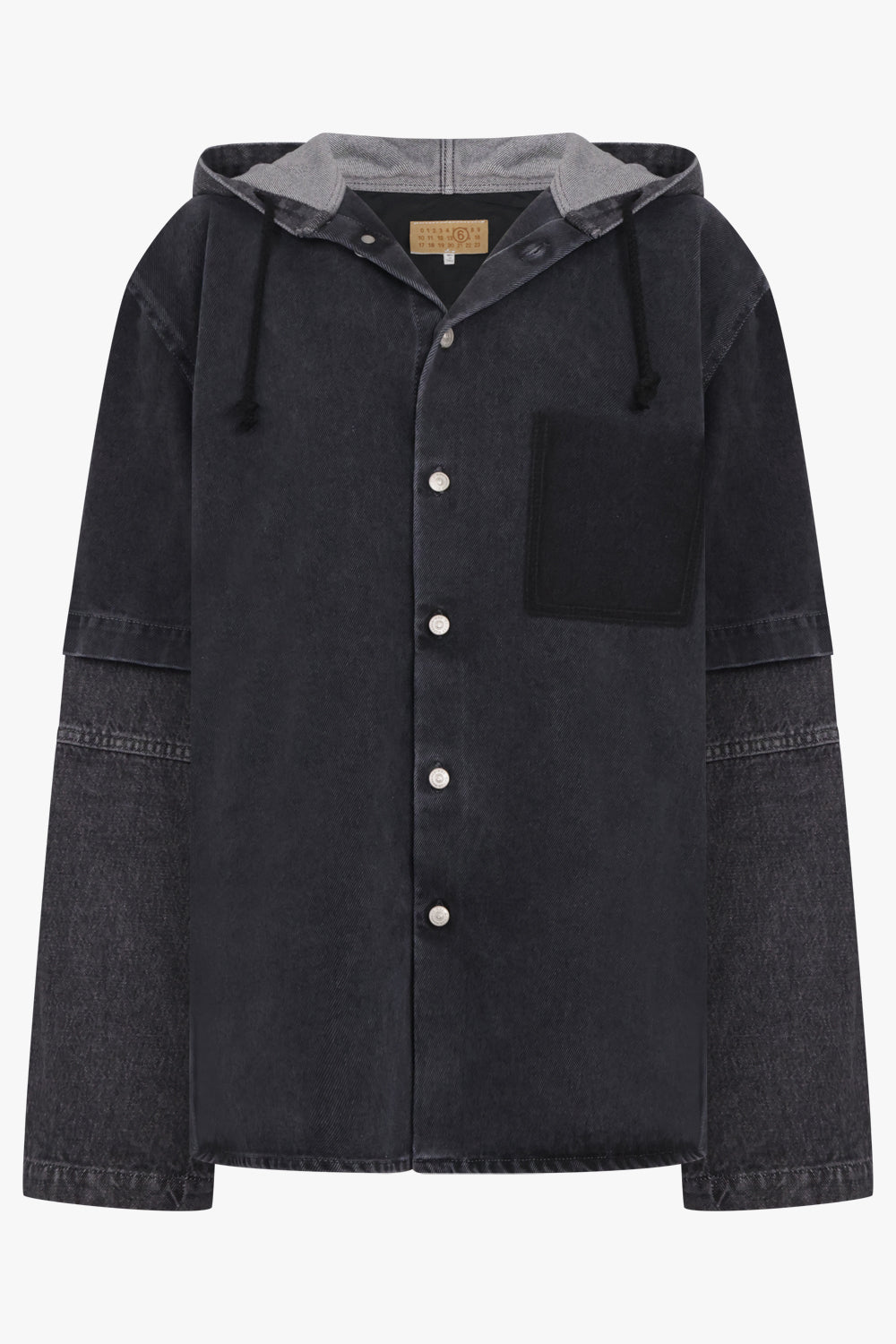 MM6 BY MAISON MARGIELA RTW Black Denim Sports Jacket | Grey/Black