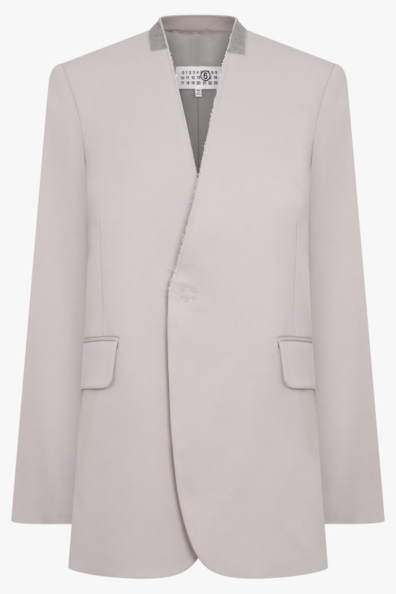 MM6 BY MAISON MARGIELA RTW Poly Wool Jacket | Taupe
