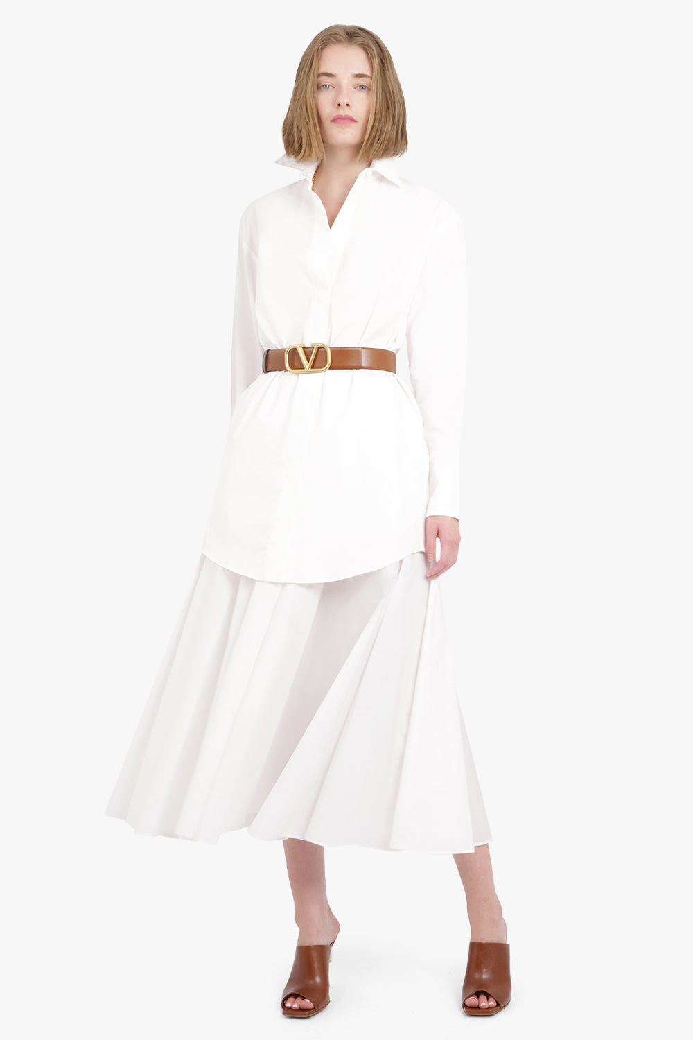 PATOU RTW Iconic Mini Shirt Dress | White
