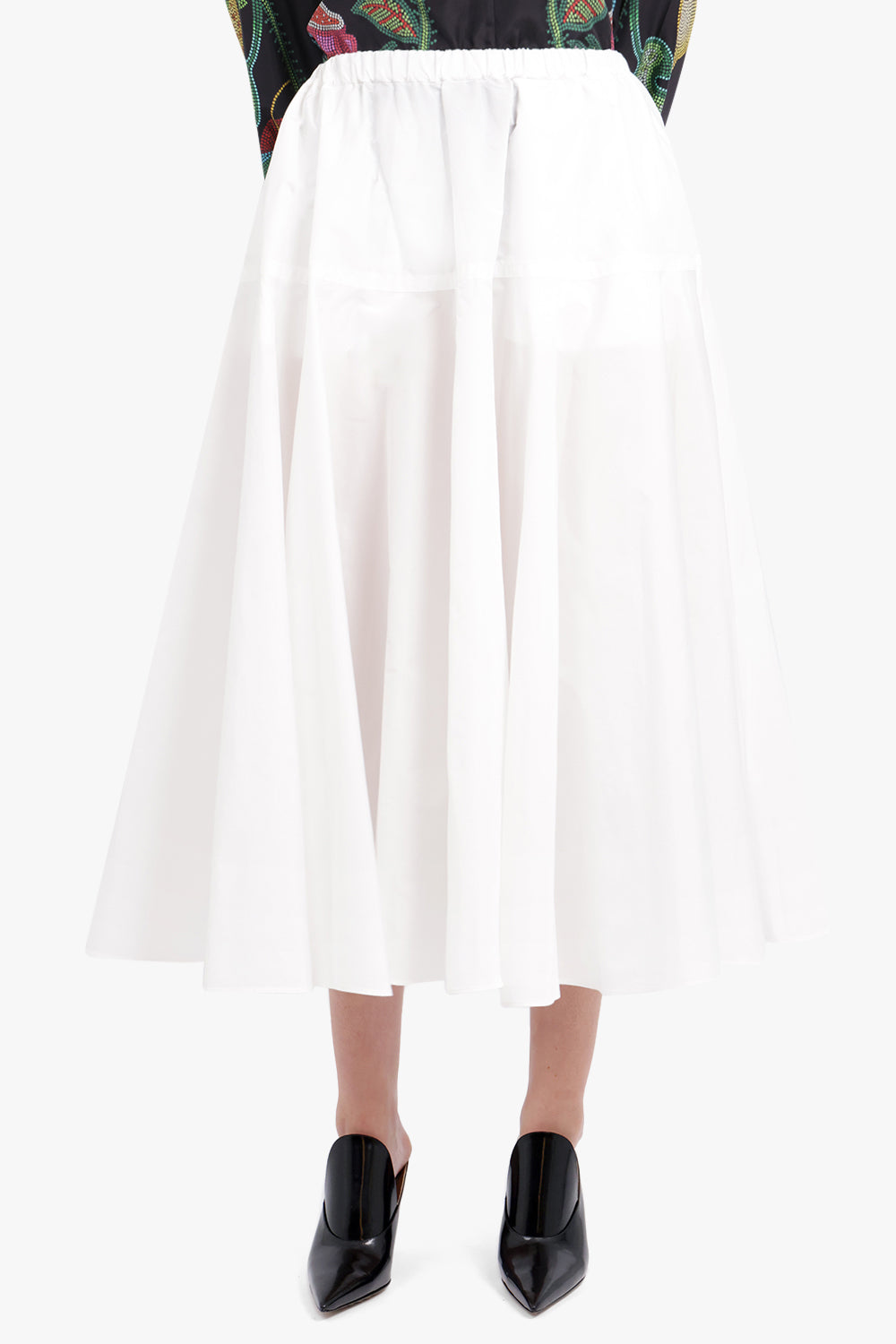 PATOU RTW Maxi Faille Skirt | White