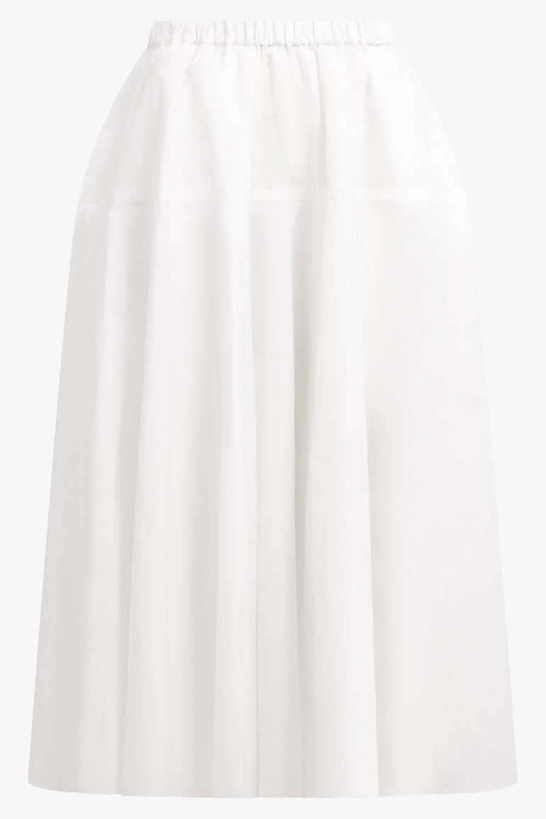 PATOU RTW Maxi Faille Skirt | White