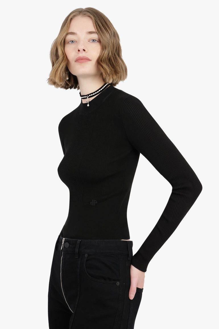 PATOU RTW Rib Iconic Sweater | Black