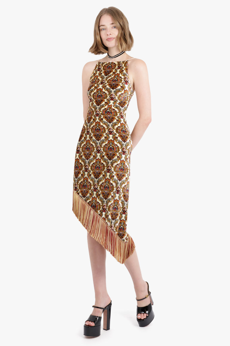 RABANNE RTW Open Back Mid Length Dress | Cachemire