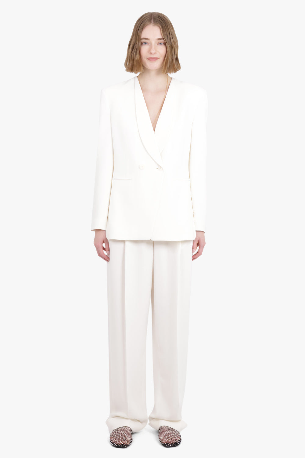 THE ROW RTW Alda Single Breasted Jacket | White