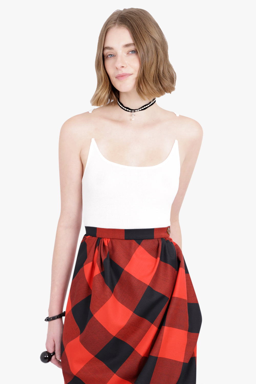 Y/PROJECT RTW Invisible Strap Tank Top | Optic White