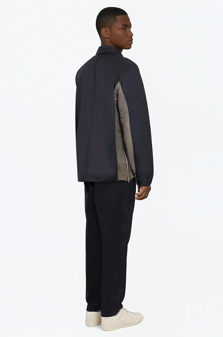 SACAI RTW COTTON CHINO X NYLON TWILL BLOUSON | NAVY/TAUPE