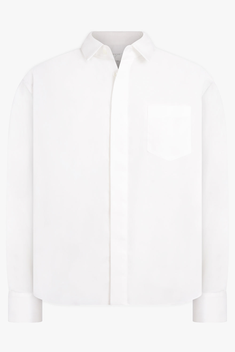 SACAI RTW Cotton Poplin X Nylon Twill Shirt | Off White