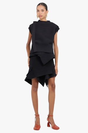 SACAI RTW Knit Skirt | Black