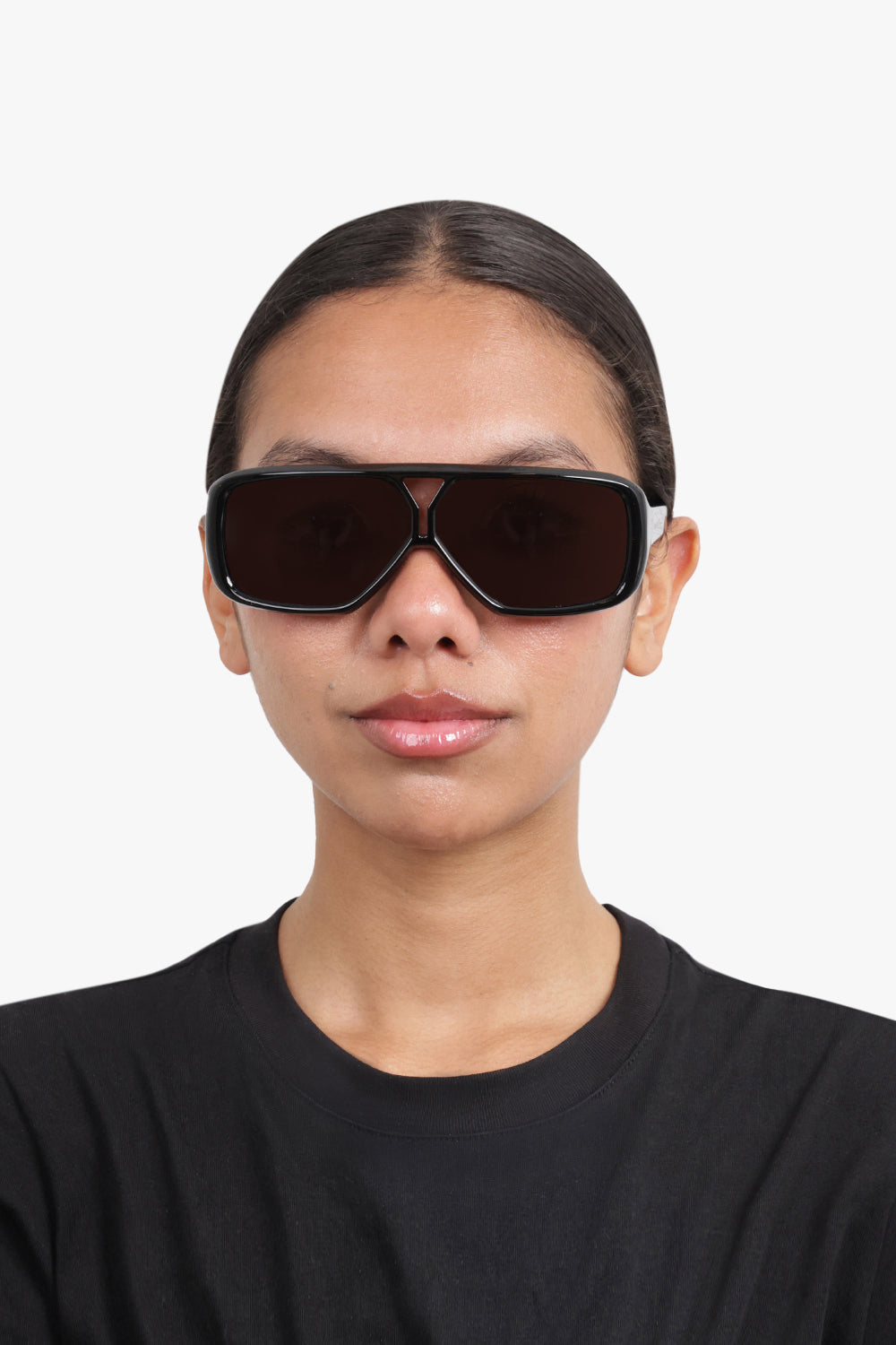 SAINT LAURENT ACCESSORIES BLACK / BLACK Aviator Sunglasses | Black