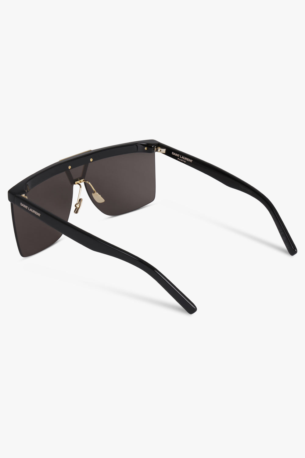 SAINT LAURENT ACCESSORIES BLACK / BLACK/GOLD Gold Detail Sunglasses | Black/Gold