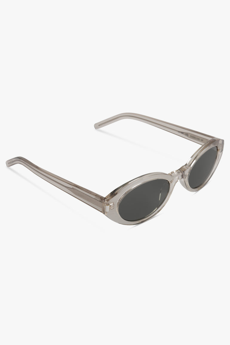SAINT LAURENT ACCESSORIES BEIGE / BEIGE Round Eye Sunglasses | Beige