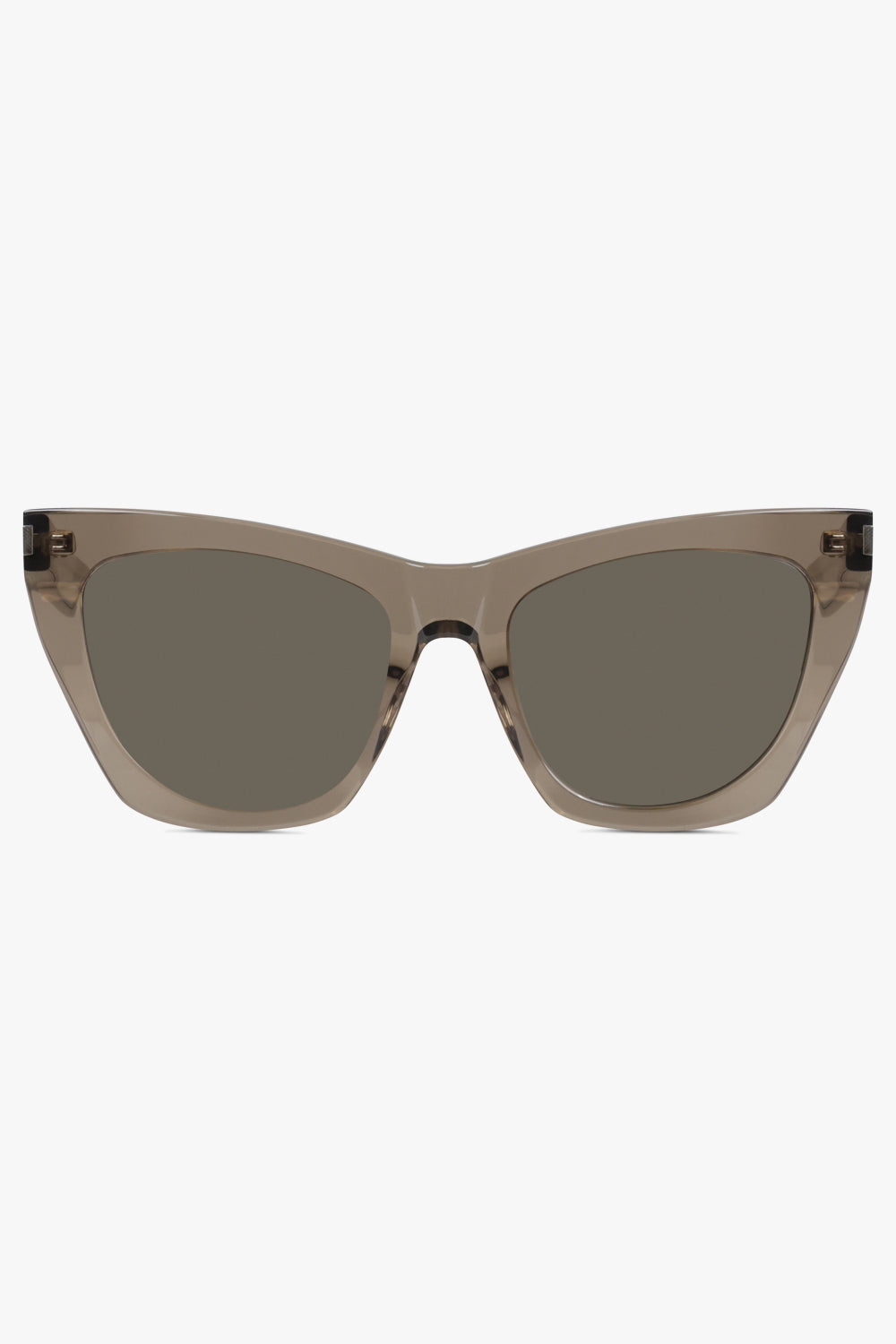 SAINT LAURENT SUNGLASSES Brown SL 214 KATE Sunglasses | Transparent Brown/Light Grey