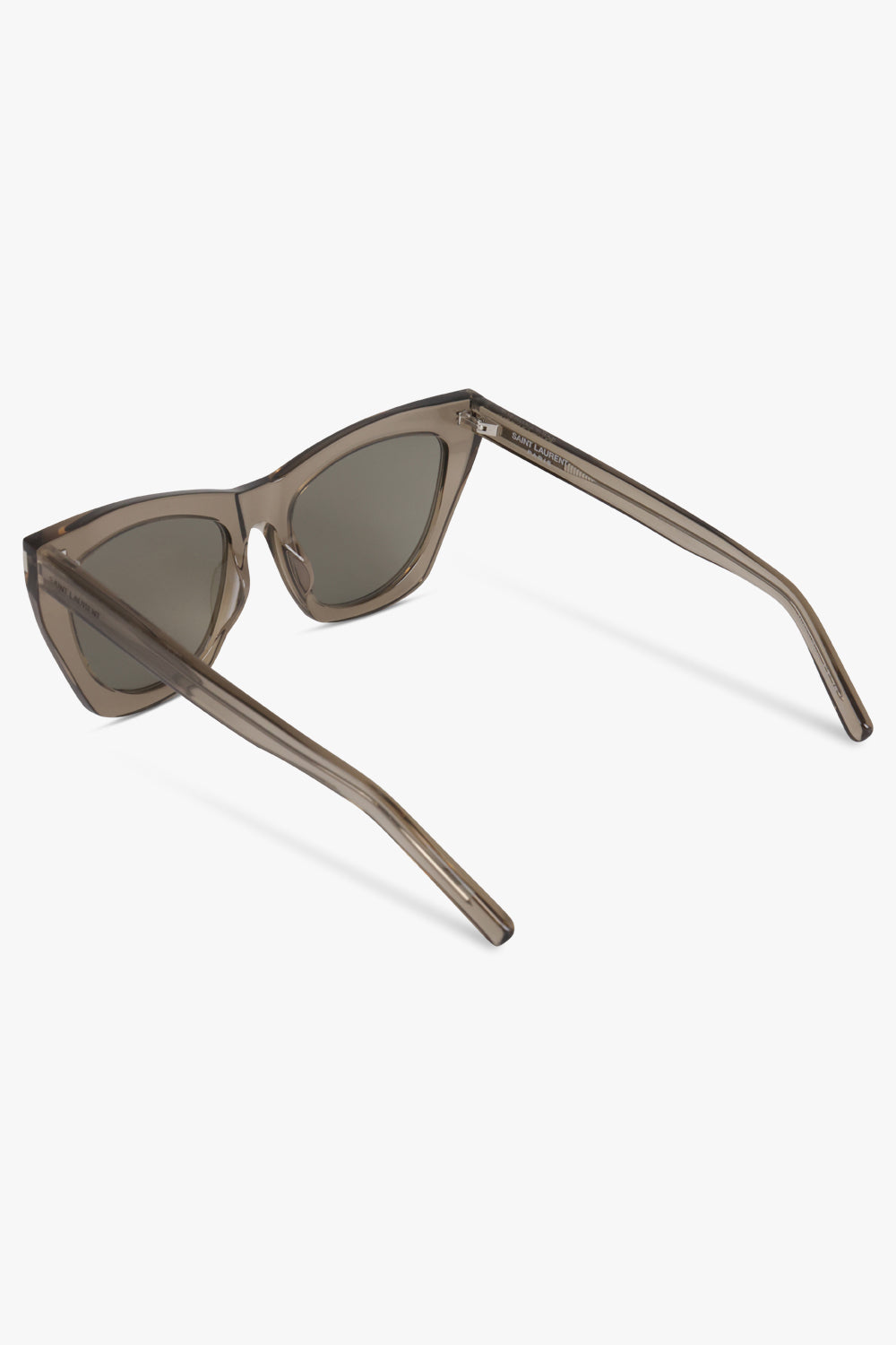 SAINT LAURENT SUNGLASSES Brown SL 214 KATE Sunglasses | Transparent Brown/Light Grey