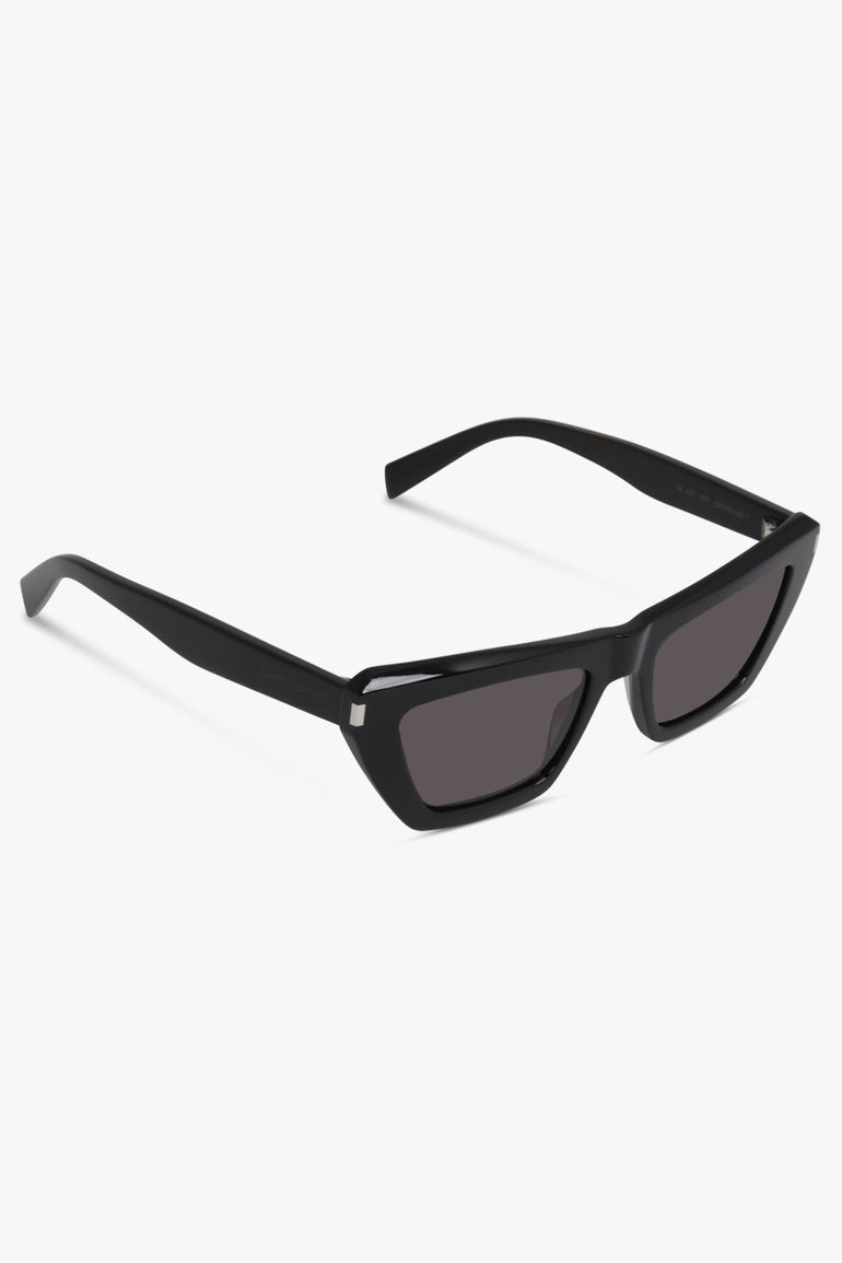 SAINT LAURENT ACCESSORIES BLACK / BLACK-BLACK-BLACK SL 467 Cat Eye Sunglasses | Black