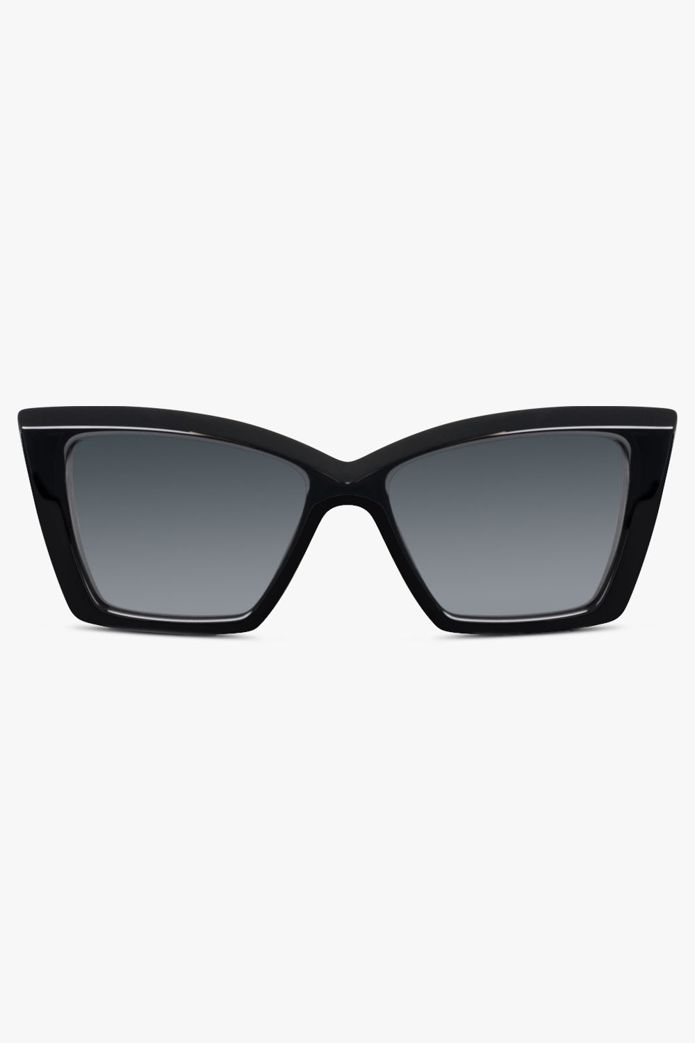 SAINT LAURENT ACCESSORIES BLACK / BLACK/BLACK Sl 657 Cat Eye Acetate Sunglasses | Black/Black