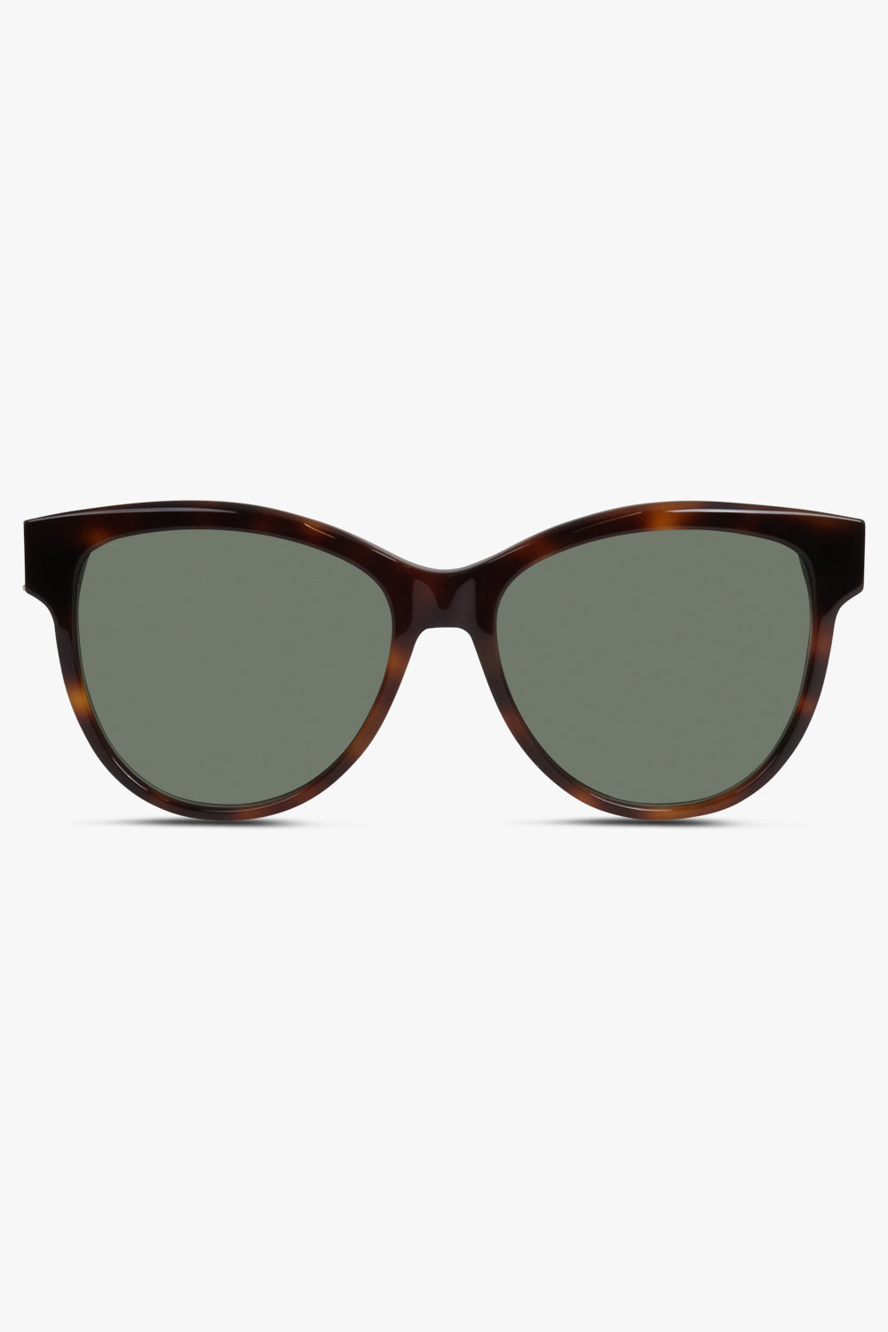 SAINT LAURENT ACCESSORIES BROWN / HAVANA-HAVANA-GREEN SL M107 Round Frame Sunglasses | Havana
